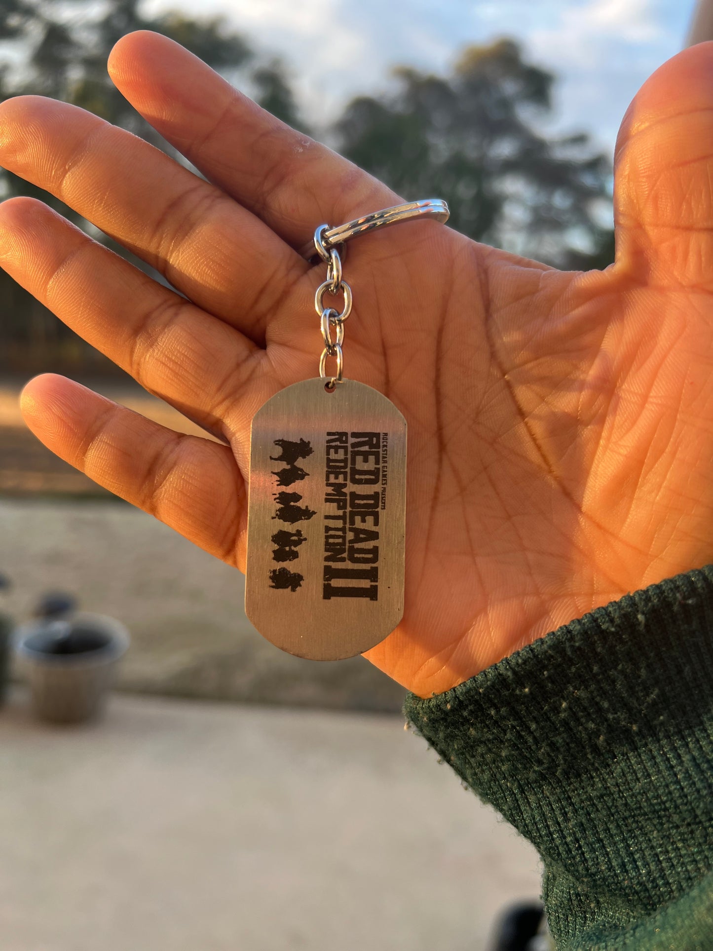 Red Dead Redemption 2 Dog Tag Keychain