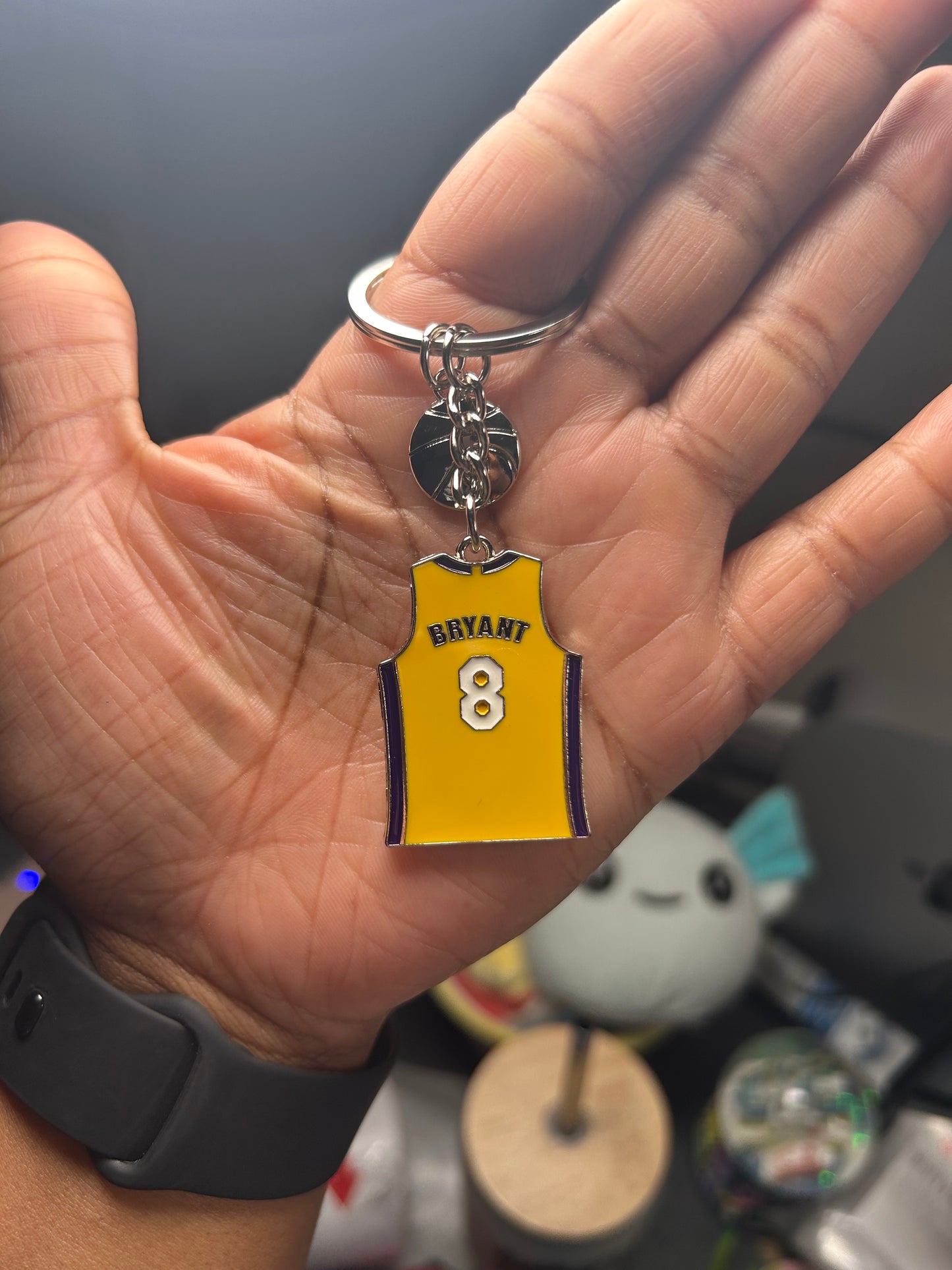 Kobe Bryant Jersey 2 Sided Keychain